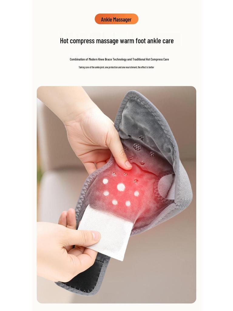 Electric Heated Foot & Ankle Massager with Vibration Therapy