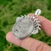 Daughters Day Deal Black Rutilated Quartz Stone Boho Pendant 925 Sterling Silver