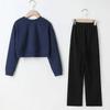 Spring Teenage Girl Clothes Solid Sweatshirt Pullover and Pants Outfit Children Casual Top and Bottom 2 Pieces Suit Tracksuit