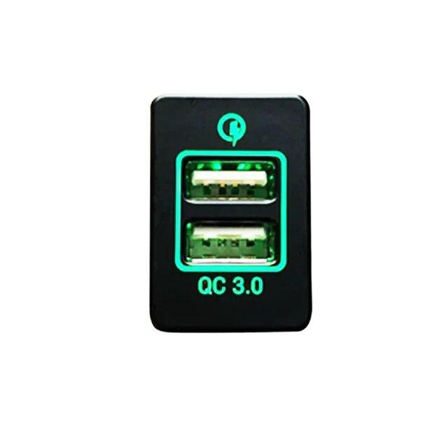 Double USB Socket Fast Car Charger Quick Charge Phone Charging Adapter For Mitsubishi Outlander 3 Xpander Eclipse Cross ASX