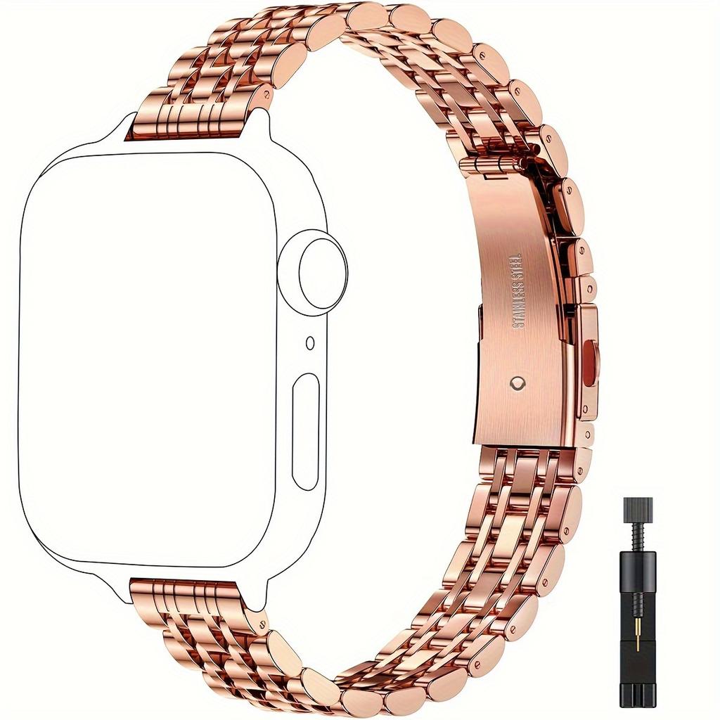 Two-tone Stainless Steel Bracelet For Apple Watch 38/40/41/42/44/45/46/49mm Series 1-10 & SE Metal Wristband for IWatch Series