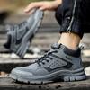 Work Sneakers Steel Toe Shoes Men Safety Shoes Puncture-proof Work Shoes Boots Fashion Indestructible Footwear Security