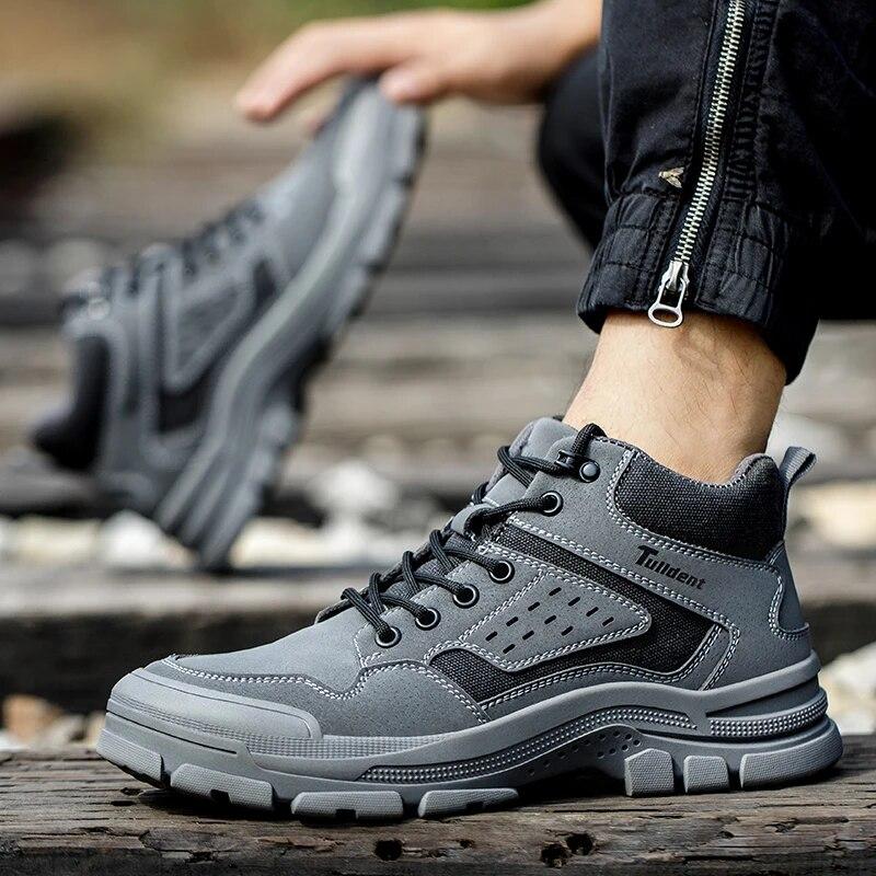 Work Sneakers Steel Toe Shoes Men Safety Shoes Puncture-proof Work Shoes Boots Fashion Indestructible Footwear Security