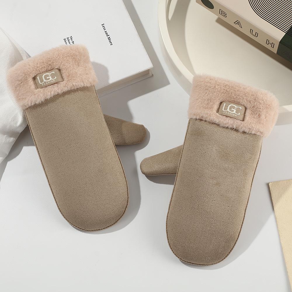 Women's Suede Winter Gloves: Warm, Fleece-Lined, and Windproof for Cycling and Driving