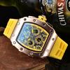 Iridescent Wine Barrel Men's Multifunctional Waterproof Watch