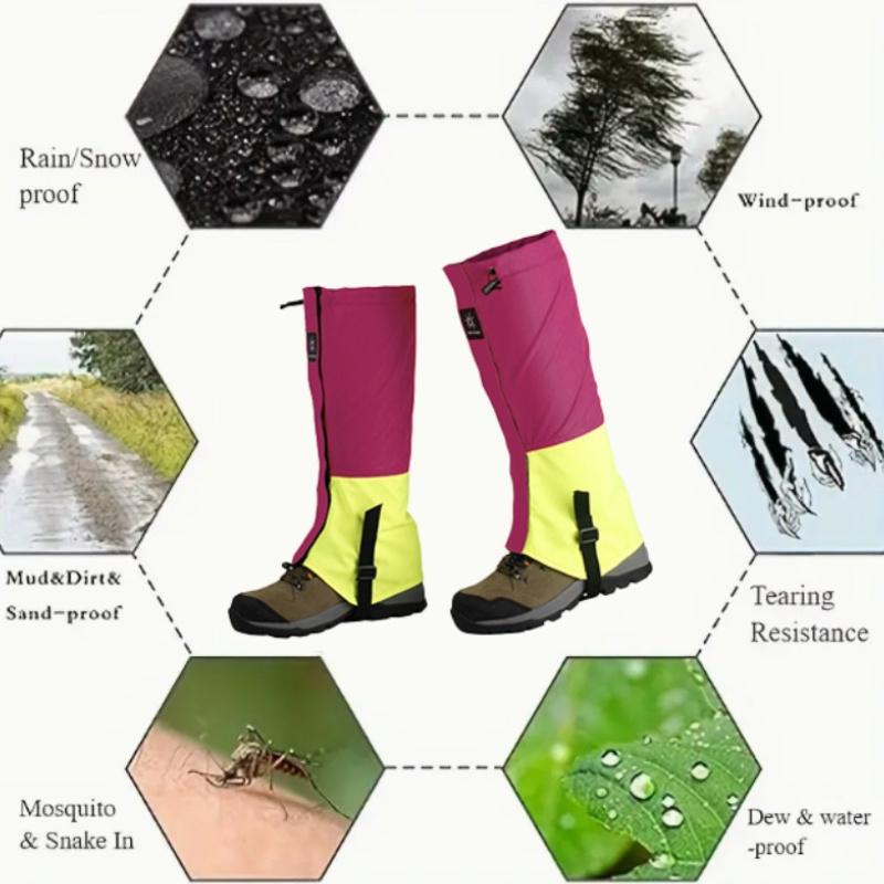Waterproof Leg Gaiter Outdoor Snow Village Snow Cover Mountaineering Snow Desert Hiking Snow and Sand Prevention Leg Cover Skiin
