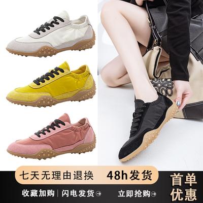 Gehe zum wilden Plan 2025 Frühling neue Forrest Gump Schuhe Damen vielseitig bequem lässige Board Schuhe Retro Schnürschuhe Deutsche Trainingsschuhe