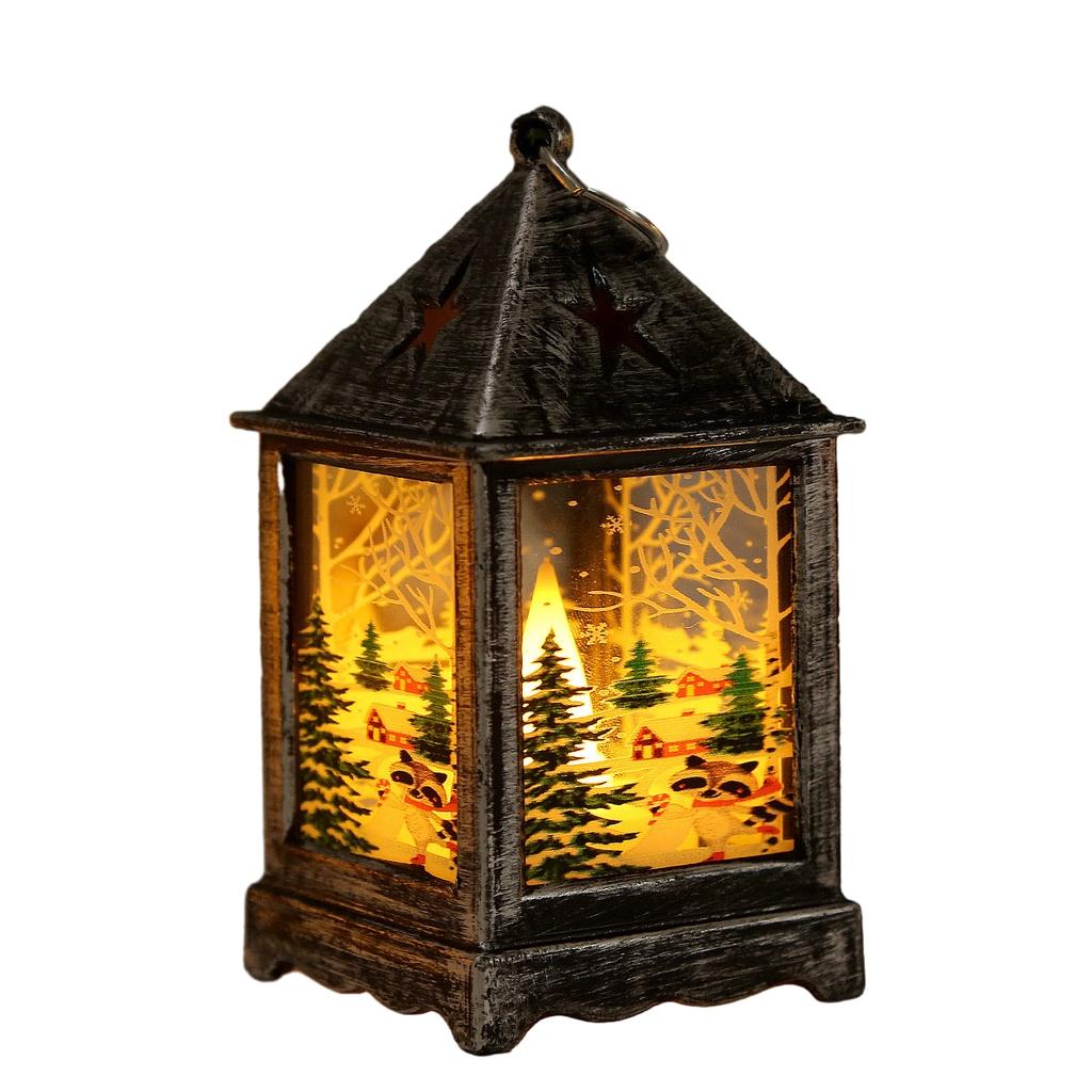 Night Light Christmas Led Candle Lantern Dining Table Decor Outdoor Porch Lamp