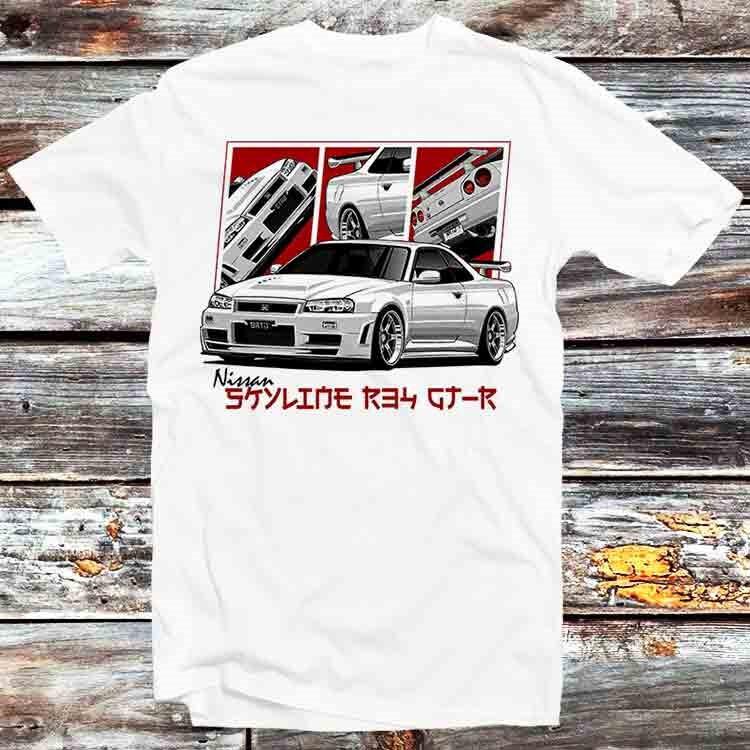 

Nissan Skyline GT R34 Red Sunset Limited Edition T Shirt B1074 3XL