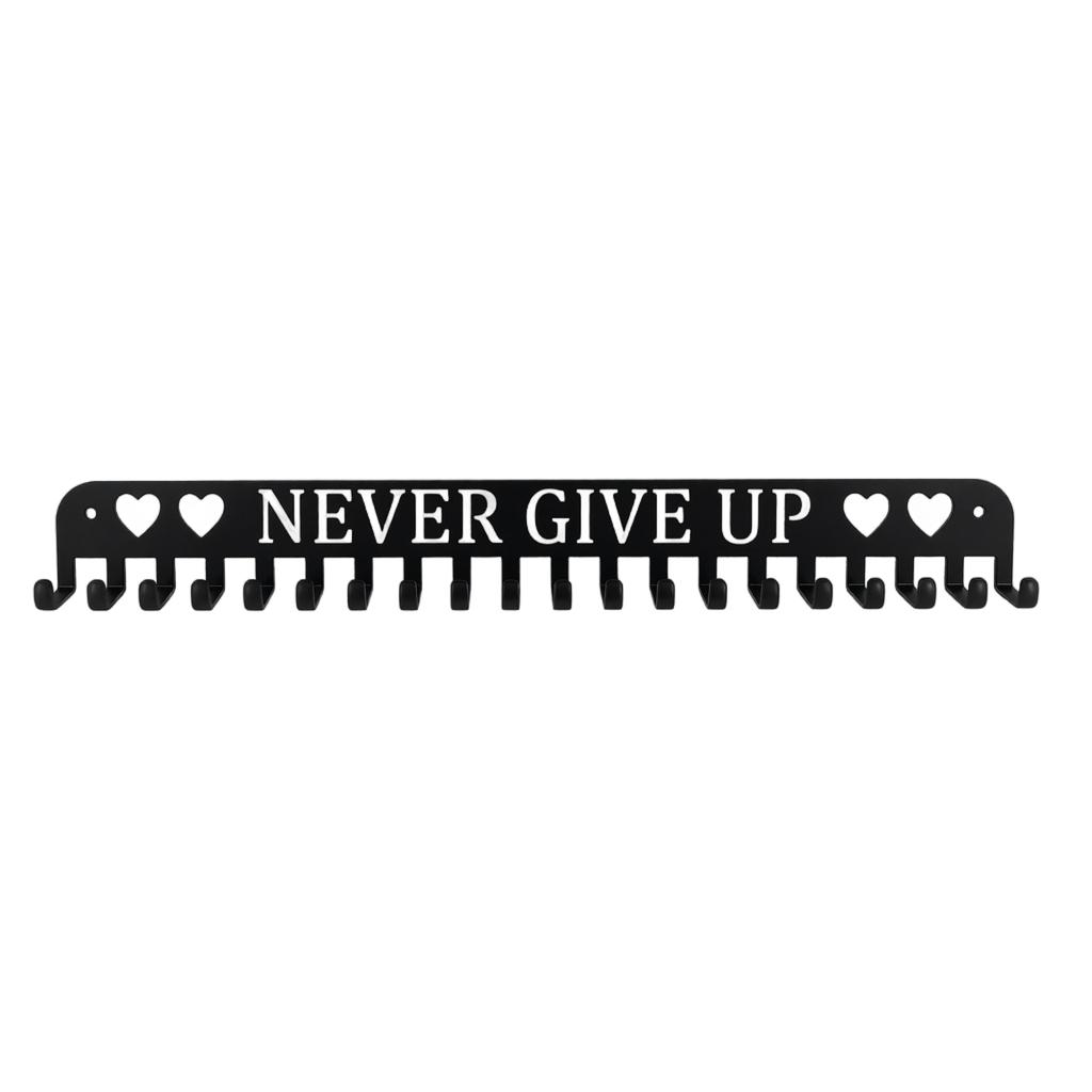 Display Rack with Letter Hooks, Wall Mounted Award and Decorative Hanger