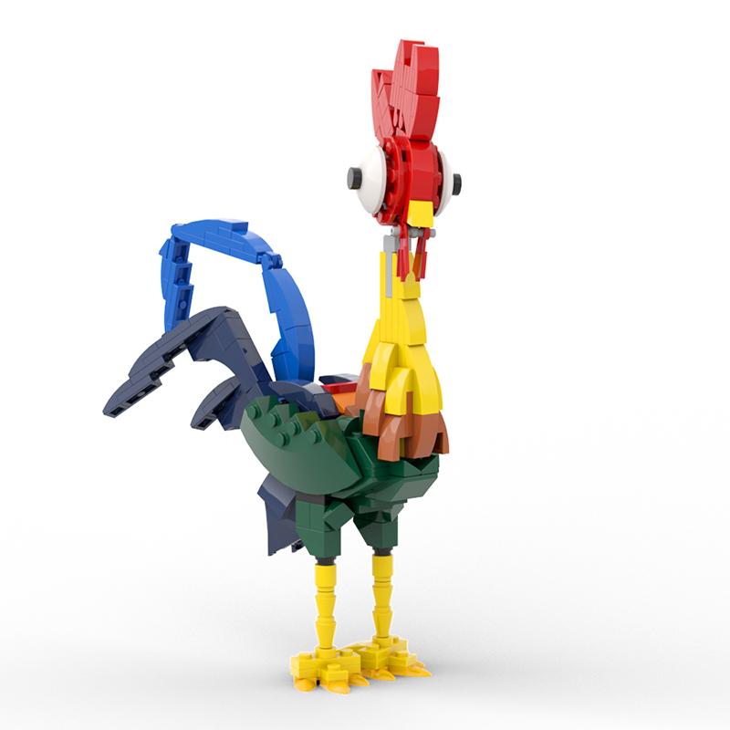 Yigebebe Movie Ocean Animals Heihei Chicken 266PCS Ideas Model Building Blocks Toys For Toy Gifts Bricks