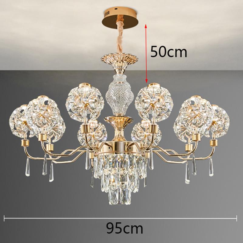 Home DecorationPendant Lights, Luxury Crystal Living Room Chandelier, Bedroom Pendant Lamp, Ceiling Light, Indoor Lighting
