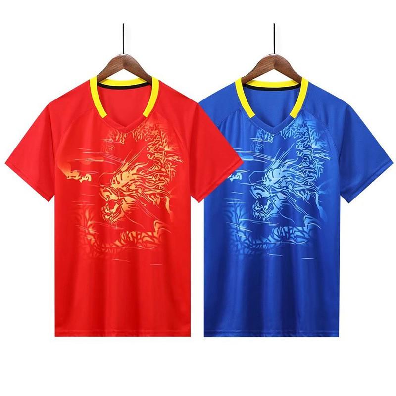 Sports Training Jerseys Men Women Kids Badminton Ping Pong Team Uniforms Breathable Blend