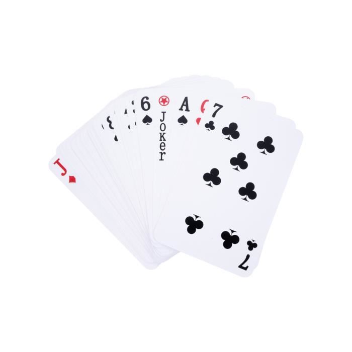 Engelhart - 390115 - Cartes à jouer XXL- 12,1 cm x 18,5 cm , 54 cartes géantes