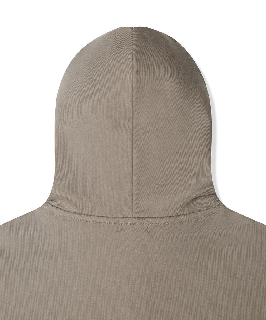 Musinsa Standard Heavyweight Oversized Hooded Sweat Zip-Up [Dusty Beige]