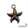 Seestern Meeres-Charms Kollektion Tier-Charms Für Strand-Thema DIY Armband Halskette Schmuckherstellung Zubehör Für