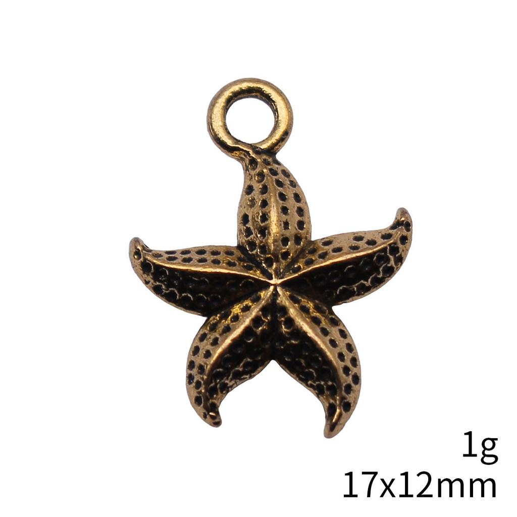Seestern Meeres-Charms Kollektion Tier-Charms Für Strand-Thema DIY Armband Halskette Schmuckherstellung Zubehör Für