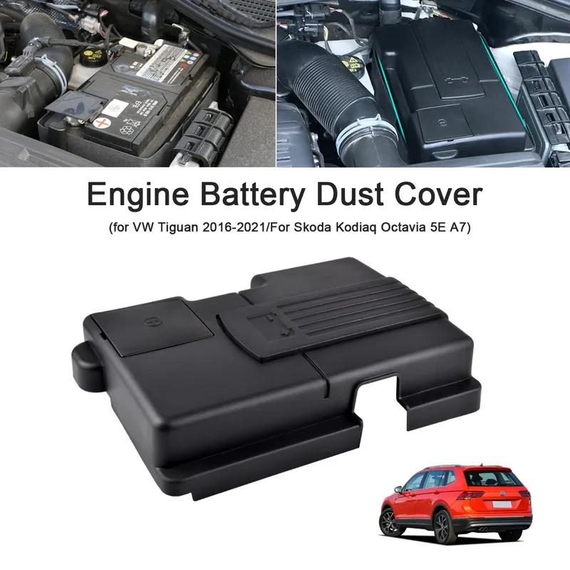 Engine Battery Dust Cover Negative Electrode Waterproof Protective Cover For Skoda Kodiaq Octavia 5E A7 VW Tiguan L - 2019