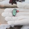 Heart-Sending Mitochondria Brooch: Cartoon Enamel Pin for Biology Lovers – Unique Collar Jewelry Gift