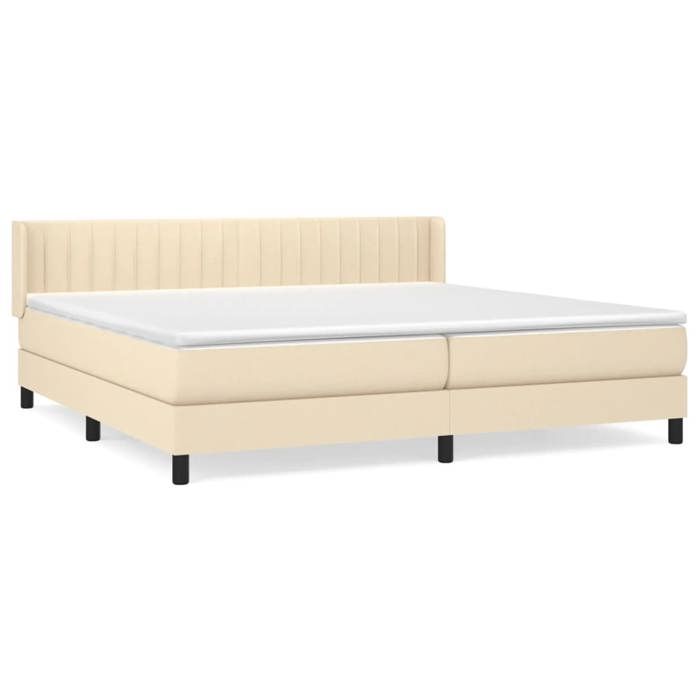 Lit avec matelas - Maison Exclusive - 200x200 cm - Tête de lit réglable - Tissu durable et respirant