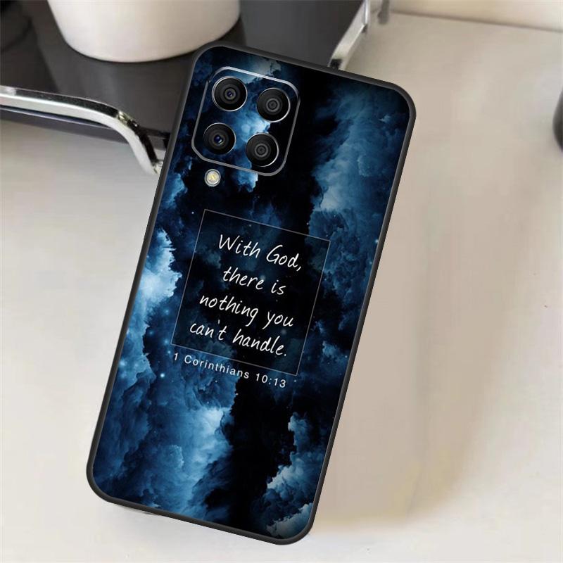 Bible Jesus Christ Christian Quotes Funda For Samsung Galaxy M13 M23 M33 M53 M12 M22 M32 M52 M11 M31 M51 M20 M54 M34 M14 Case