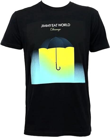 Officially licensed Jimmy Eat World Damage Mens Black T Shirt Jimmy Eat World 2XL