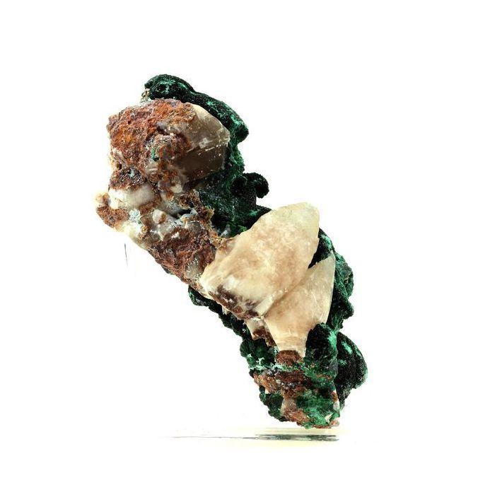 Pierres et Minéraux. Malachite + Calcite. 6120.0 ct. Kipushi, RD Congo.