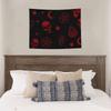 Happy Halloween Bats Skull Tapestry Wall Hanging Hippie Polyester Tapestry Boho Throw Rug Blanket Wall Decor 95x73cm