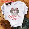 Maminka Tričko Ženy Harajuku Letní topy Kreslený Shih Tzu Grafika Trička Kawaii Módní Unisex topy