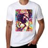 Colourful Abstract Graffiti Painting Of Narasimha Prahalada Tshirt Work Utility Casual Tee Shirt