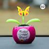 Cactus Auto-swinging Solar Sun Flower Plant Jewelry Car Interiors Ornaments Dancing Doll Figurines Miniature Car Home Decoration