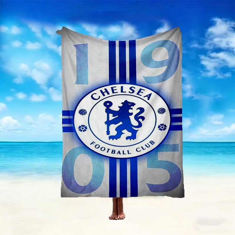 1 stuks Chelsea FC Deken, Home Bedrukt Plaid - Zachte Deken Cadeau voor Familie, Wasbare Bank Bed Deken