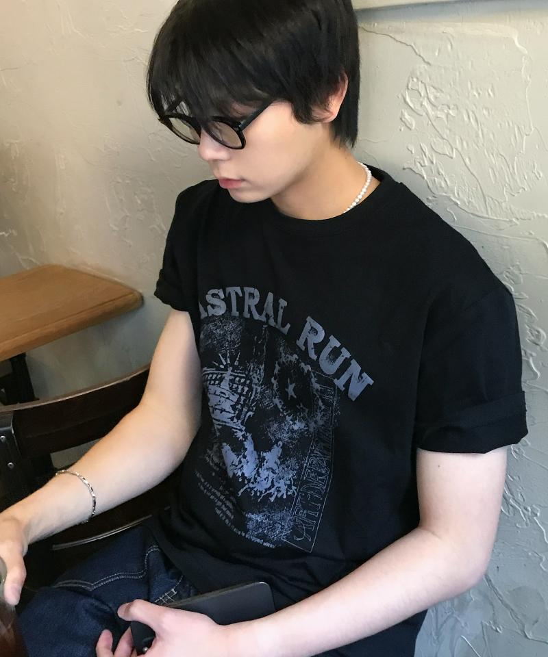 DRAW FIT Astral Run Half T-Shirt [Black]