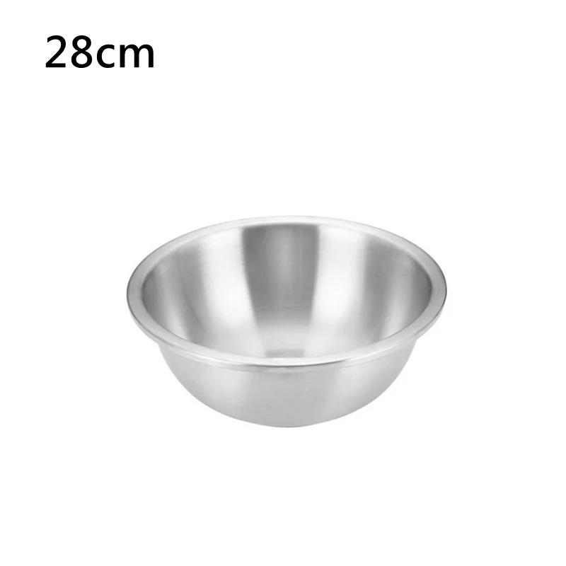 9 Sizes 16-32cm 304 Stainless Steel Mixing Bowls Set for Kitchen Restaurant Dinner Soup Salad Bowl Food Vegetable Container