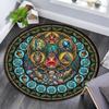 Ocean Life Glass Round Area Rug Under Office Chairs Bedroom Living Room Home Decor