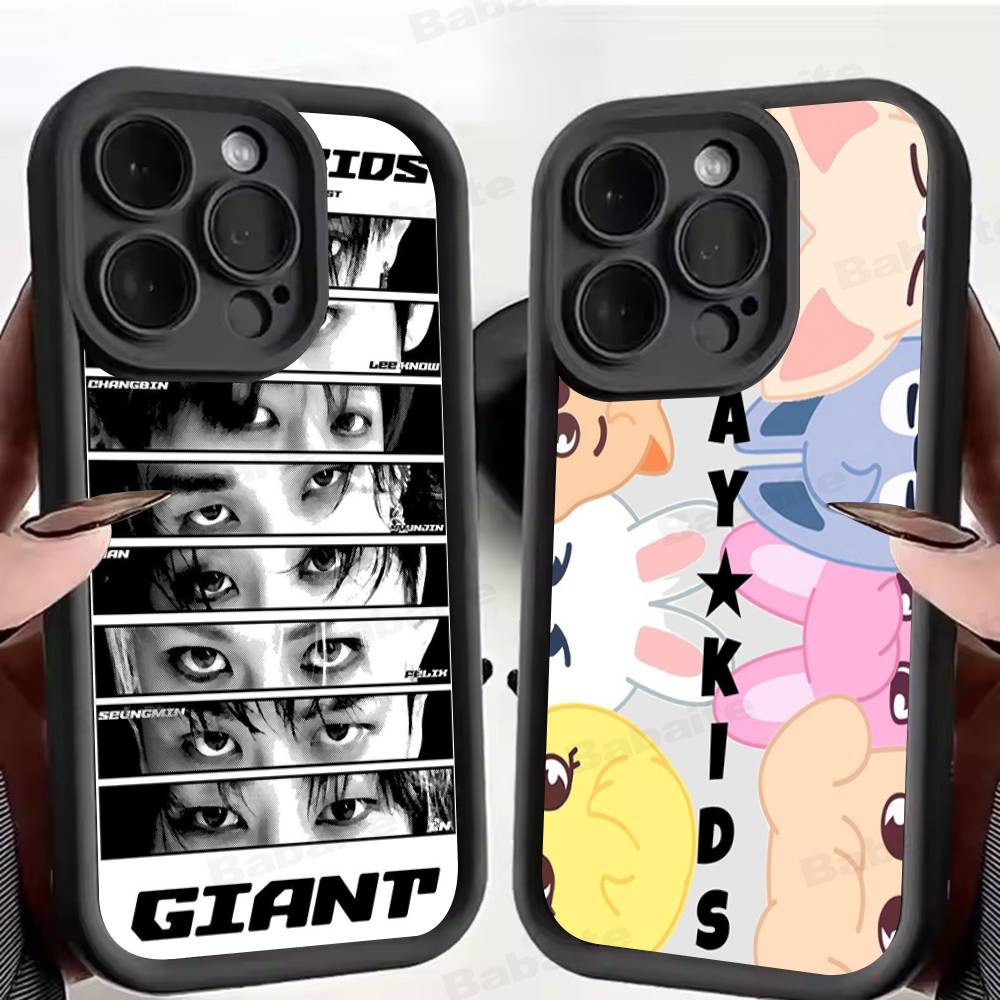 1PC Fashion Kpop S-Stray-Kids Phone Case for iPhone 17 16 15 14 13 12 11 Pro Max Plus Silicone Shockproof Case