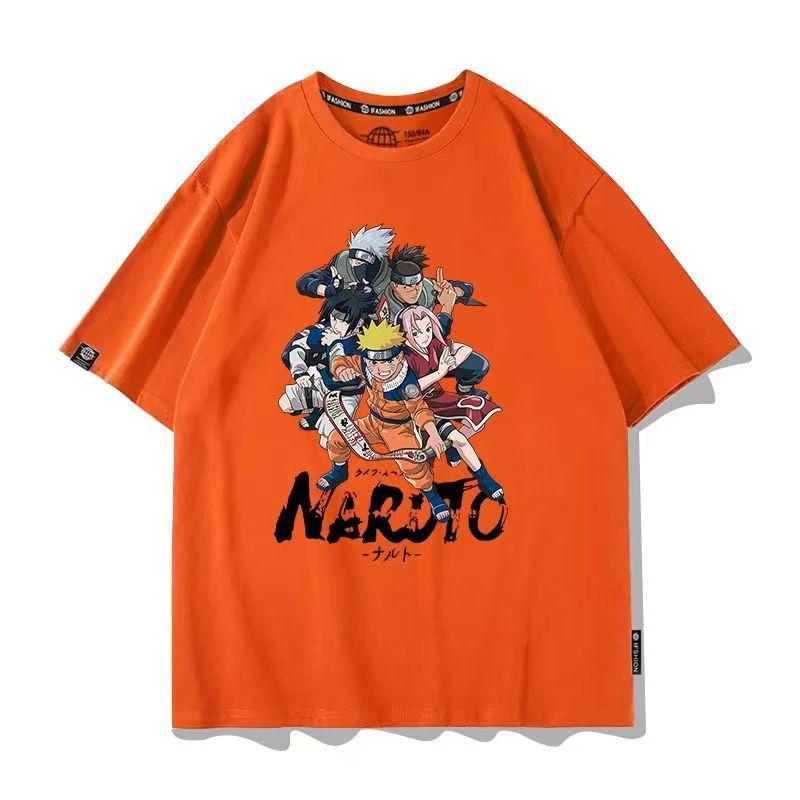 Men's Naruto Anime Graphic T-Shirt, Sasuke Uchiha & Pain Akatsuki Oversized , Summer Loose Fit Casual Streetwear for Boys&Girls