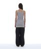 Partimento Woman Pwc Lace Trim Two-In-One Sleeveless Dress Top_Melange