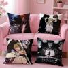 Anime D-Death N-Note Cushion Cover Comfortable Reversible Pillow Cover Ideal for Car Sofa Bedroom & Beyond