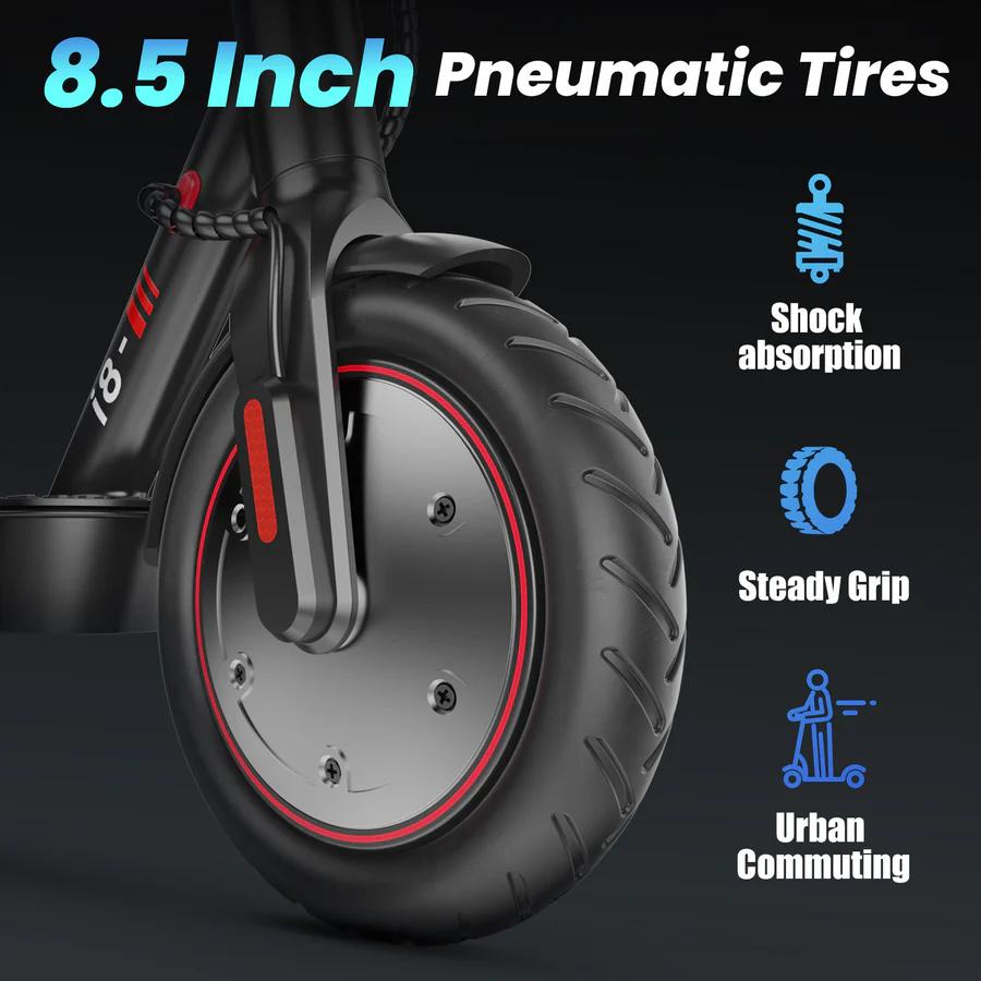 iScooter I8 350W Electric Scooter, 12kg Lightweight, 20km Range, 8.5" Air Tires, Foldable Design, IP54 Waterproof for Teens & Adults