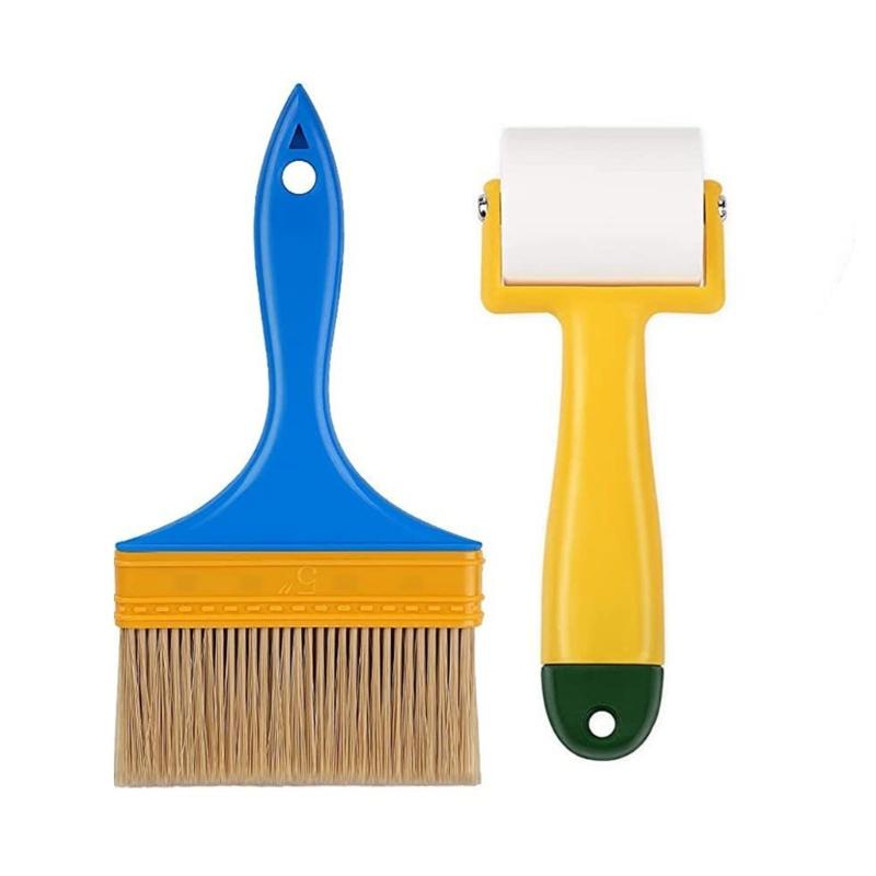 Multifunktionellt 7 Delar Väggbeklädnads- och Målningsverktyg Bärbart Tillbehör för Nybörjare och Professionell Daglig Användning