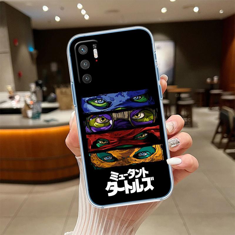 NH46 TMNT Transparent Phone Case for Motorola Moto G7 G8 G9 G84 G85 G73 G24 G15 Z2 Play Power Plus