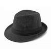 British Top Jazz Hat for Gentleman Hat Middle-Aged Men Simple Pure Color Wool Top Hat Casual Elegant Jazz Hat Fedoras Party Cap