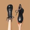New Winter Platform Martin Boots Women's Velvet Boots Lace-up Thermal Snow Boots Women's Short Boots