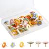 Flowers Push Pins Cute Thumb Tacks for Creative Decorative Pushpins for Photos