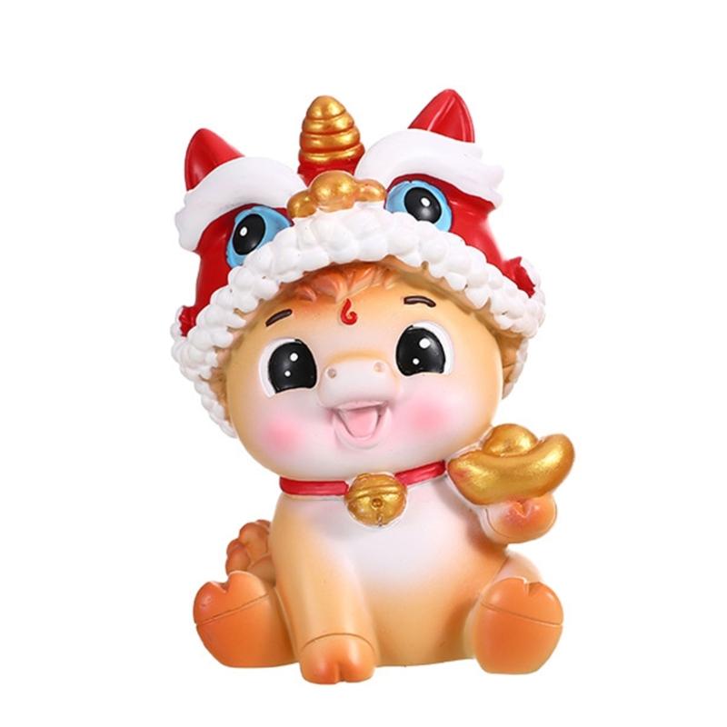 Фигурки лошадей из смолы Статуи Удачи и Богатства 2026 Год Лошади Скульптуры Декор для Дома и Офиса для Центральных Композиций Стола