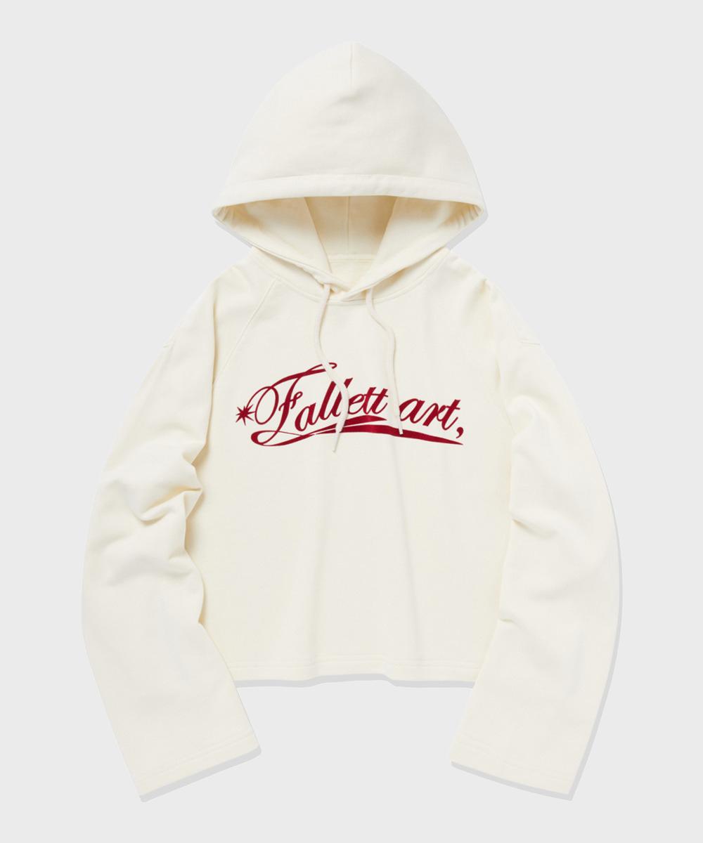 Pallet Art Archive Crop Hoodie Ivory Ivory/M