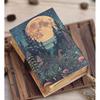 Handmade Leather Journal: Full Moon Forest Design - Witchcraft Grimoire