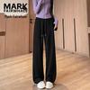 MARK FAIRWHALE Women's High-Waisted Drawstring Straight-Leg Sweatpants