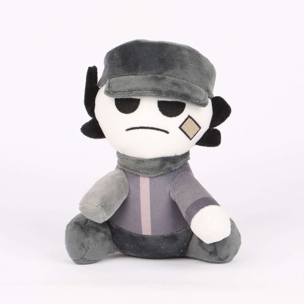 

Phighting Plush Toy Doll For Kids With Short Pile Polyester For Play And Collecting GrayWhite